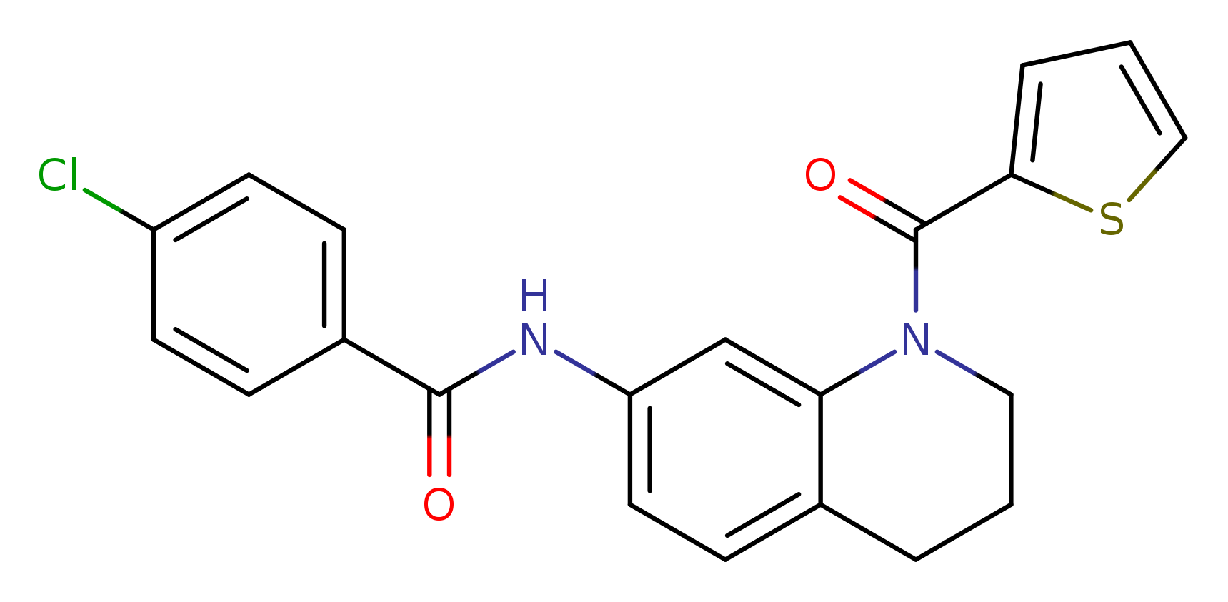 4-chloro-N-[1-(thiophene-2-carbonyl)-1,2,3,4-tetrahydroquinolin-7-yl]benzamide