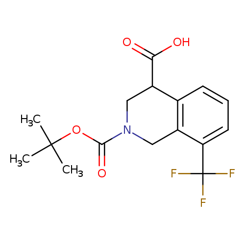2-[(tert-butoxy)carbonyl]-8-(trifluoromethyl)-1,2,3,4-tetrahydroisoquinoline-4-carboxylic acid