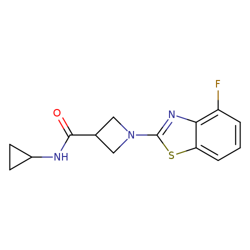 N-cyclopropyl-1-(4-fluoro-1,3-benzothiazol-2-yl)azetidine-3-carboxamide