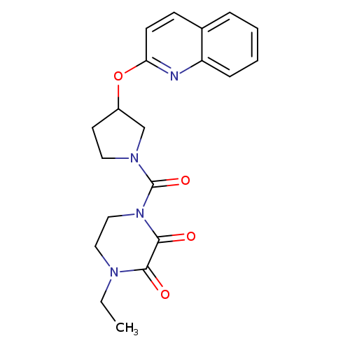 1-ethyl-4-[3-(quinolin-2-yloxy)pyrrolidine-1-carbonyl]piperazine-2,3-dione