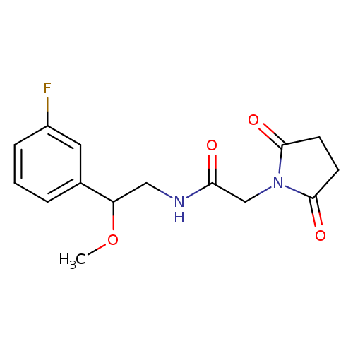 2-(2,5-dioxopyrrolidin-1-yl)-N-[2-(3-fluorophenyl)-2-methoxyethyl]acetamide