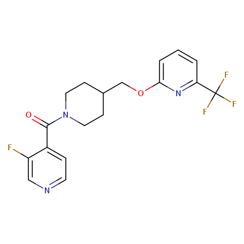 3-fluoro-4-[4-({[6-(trifluoromethyl)pyridin-2-yl]oxy}methyl)piperidine-1-carbonyl]pyridine