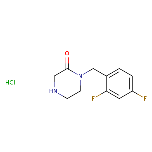 1-[(2,4-difluorophenyl)methyl]piperazin-2-one hydrochloride