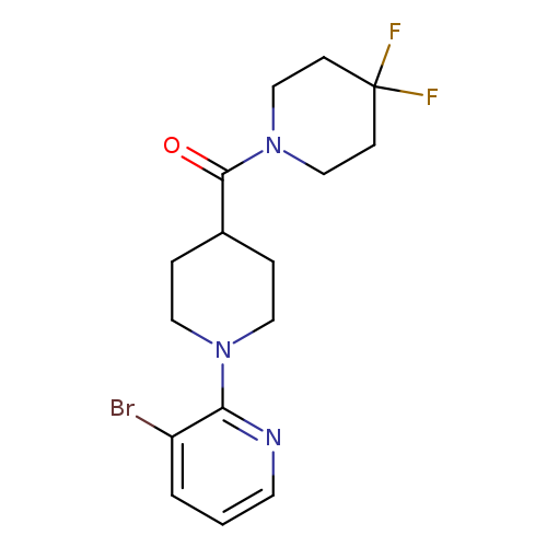 3-bromo-2-[4-(4,4-difluoropiperidine-1-carbonyl)piperidin-1-yl]pyridine