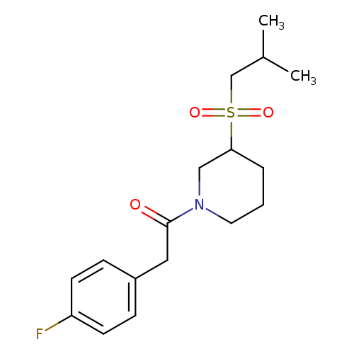 2-(4-fluorophenyl)-1-[3-(2-methylpropanesulfonyl)piperidin-1-yl]ethan-1-one