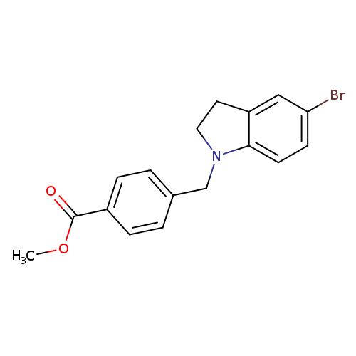 4-(5-Bromo-2,3-dihydro-indol-1-ylmethyl)-benzoic acid methyl ester