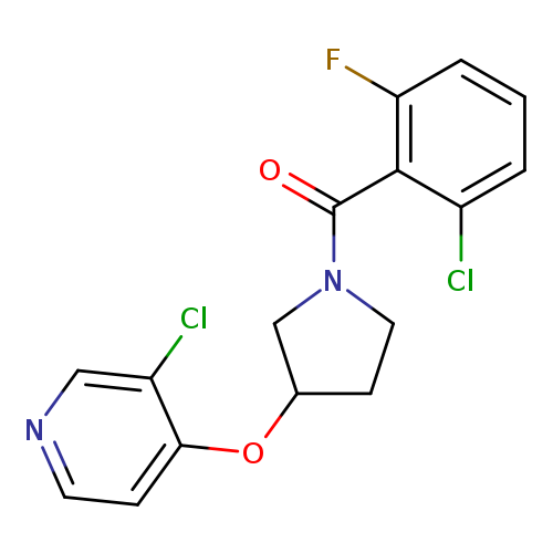 3-chloro-4-{[1-(2-chloro-6-fluorobenzoyl)pyrrolidin-3-yl]oxy}pyridine