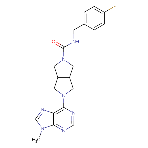 N-[(4-fluorophenyl)methyl]-5-(9-methyl-9H-purin-6-yl)-octahydropyrrolo[3,4-c]pyrrole-2-carboxamide