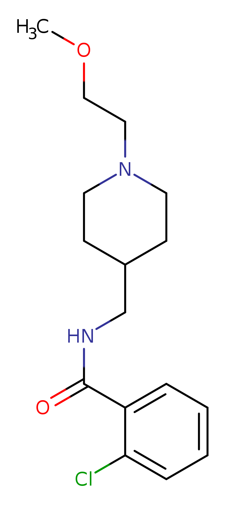 2-chloro-N-{[1-(2-methoxyethyl)piperidin-4-yl]methyl}benzamide