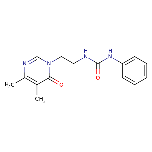 3-[2-(4,5-dimethyl-6-oxo-1,6-dihydropyrimidin-1-yl)ethyl]-1-phenylurea