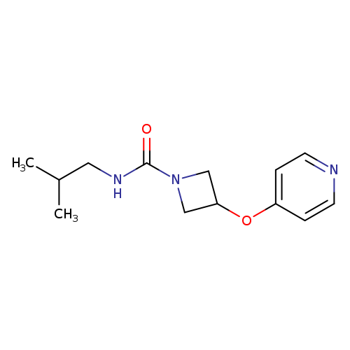 N-(2-methylpropyl)-3-(pyridin-4-yloxy)azetidine-1-carboxamide