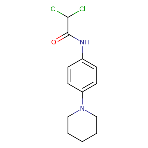 2,2-dichloro-N-[4-(piperidin-1-yl)phenyl]acetamide