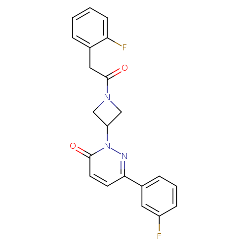 6-(3-fluorophenyl)-2-{1-[2-(2-fluorophenyl)acetyl]azetidin-3-yl}-2,3-dihydropyridazin-3-one