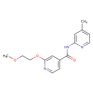 2-(2-methoxyethoxy)-N-(4-methylpyridin-2-yl)pyridine-4-carboxamide