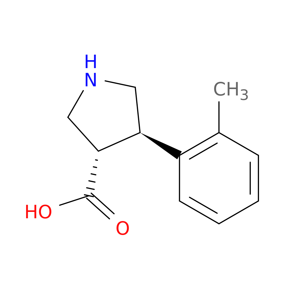 Trans-4-o-tolylpyrrolidine-3-carboxylic acid-hcl