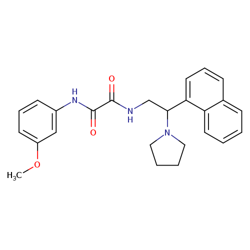 N'-(3-methoxyphenyl)-N-[2-(naphthalen-1-yl)-2-(pyrrolidin-1-yl)ethyl]ethanediamide