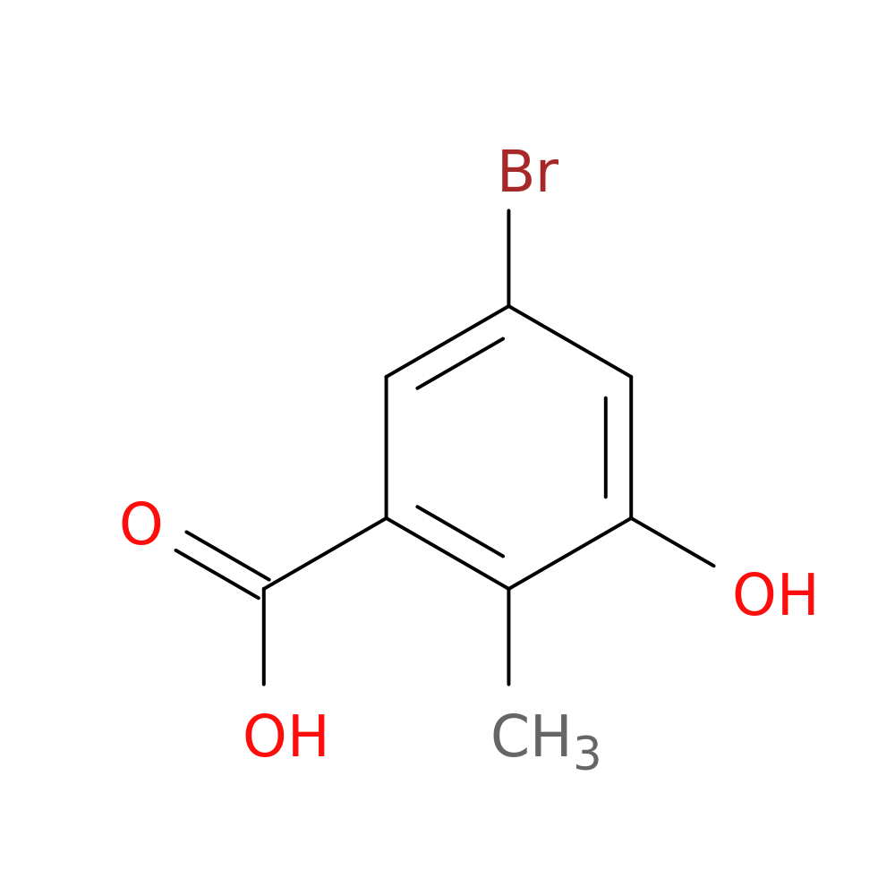 5-Bromo-3-hydroxy-2-methylbenzoic acid
