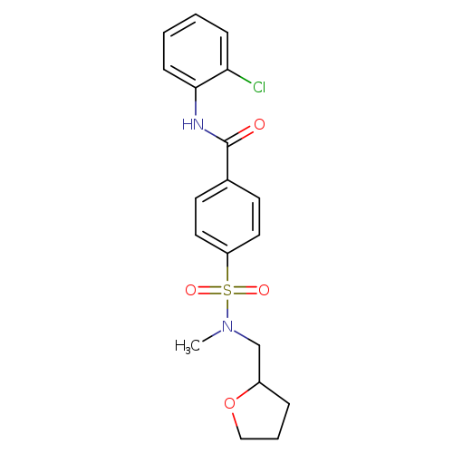 N-(2-chlorophenyl)-4-{methyl[(oxolan-2-yl)methyl]sulfamoyl}benzamide