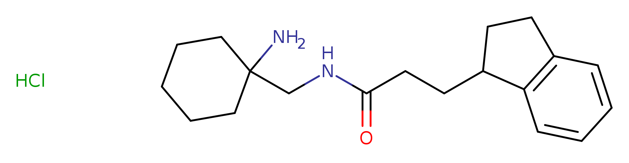 N-[(1-aminocyclohexyl)methyl]-3-(2,3-dihydro-1H-inden-1-yl)propanamide hydrochloride