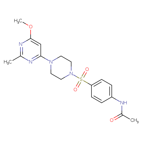 N-(4-{[4-(6-methoxy-2-methylpyrimidin-4-yl)piperazin-1-yl]sulfonyl}phenyl)acetamide