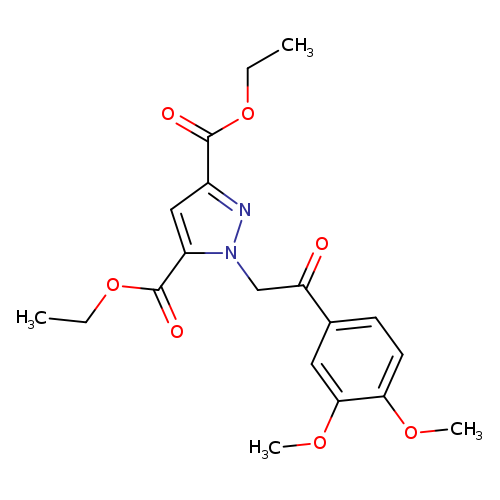3,5-diethyl 1-[2-(3,4-dimethoxyphenyl)-2-oxoethyl]-1H-pyrazole-3,5-dicarboxylate