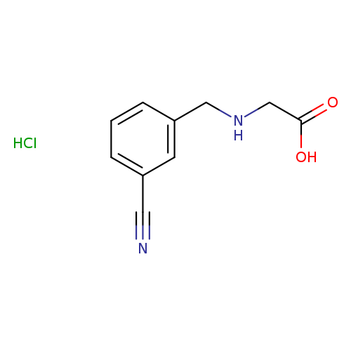 2-([(3-Cyanophenyl)methyl]amino)acetic acid hydrochloride