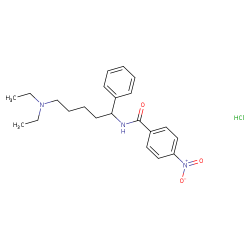 N-(5-(Diethylamino)-1-phenylpentyl)-4-nitrobenzamide hydrochloride