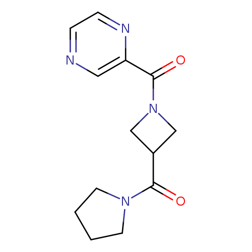 2-[3-(pyrrolidine-1-carbonyl)azetidine-1-carbonyl]pyrazine