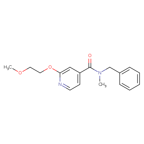 N-benzyl-2-(2-methoxyethoxy)-N-methylpyridine-4-carboxamide