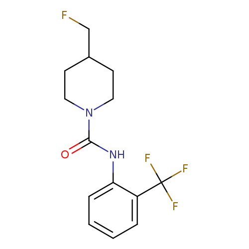 4-(fluoromethyl)-N-[2-(trifluoromethyl)phenyl]piperidine-1-carboxamide