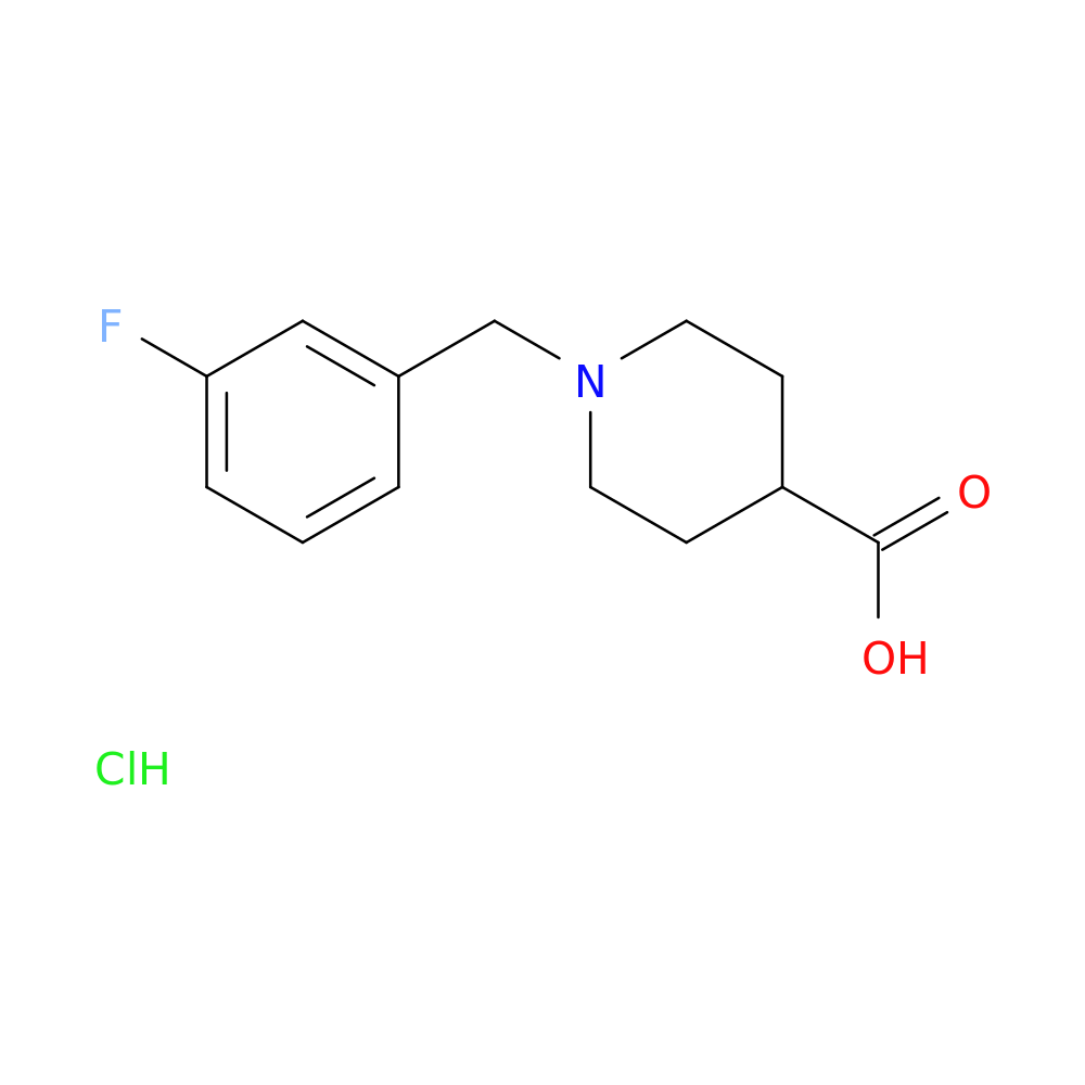 1-(3-Fluorobenzyl)-4-piperidinecarboxylic acid hydrochloride