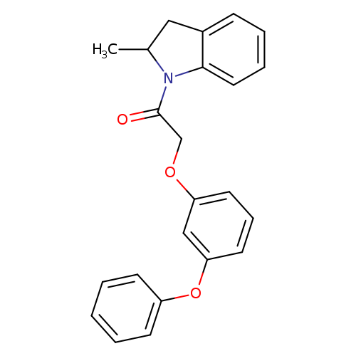 1-(2-methyl-2,3-dihydro-1H-indol-1-yl)-2-(3-phenoxyphenoxy)ethan-1-one