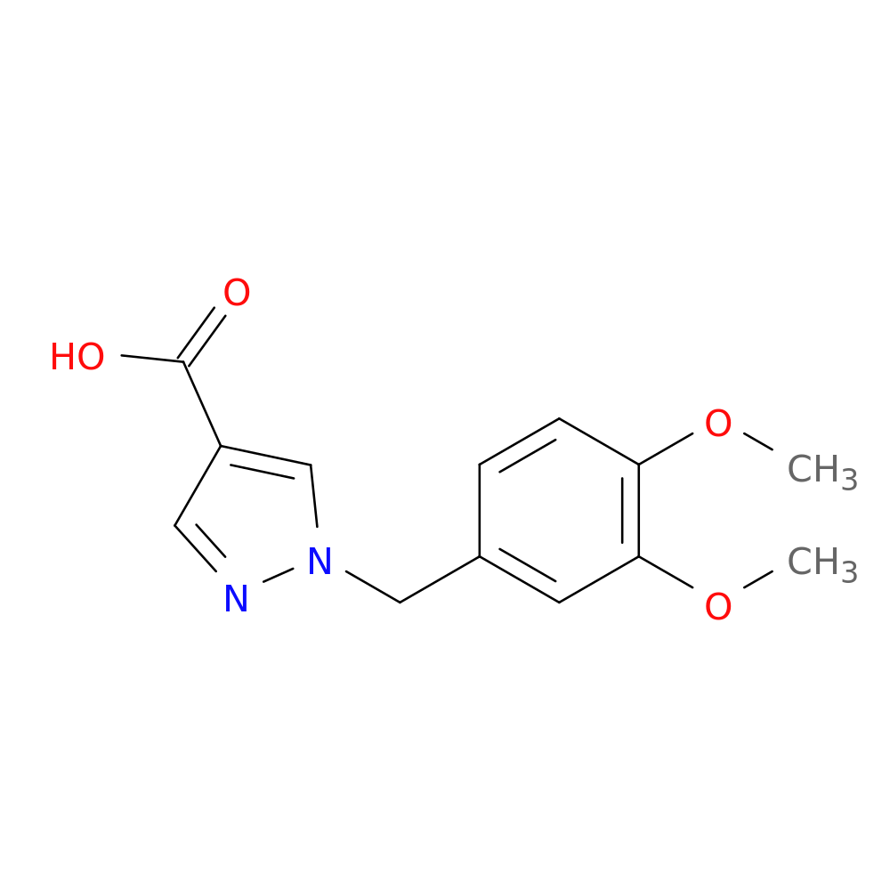 1-[(3,4-dimethoxyphenyl)methyl]-1H-pyrazole-4-carboxylic acid