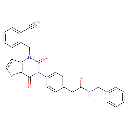 N-benzyl-2-(4-{1-[(2-cyanophenyl)methyl]-2,4-dioxo-1H,2H,3H,4H-thieno[3,2-d]pyrimidin-3-yl}phenyl)acetamide