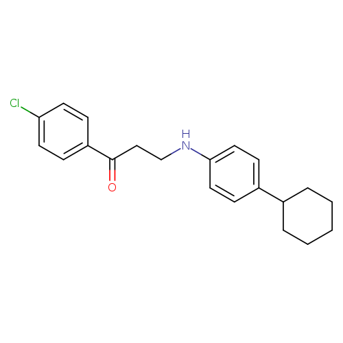 1-(4-chlorophenyl)-3-[(4-cyclohexylphenyl)amino]propan-1-one