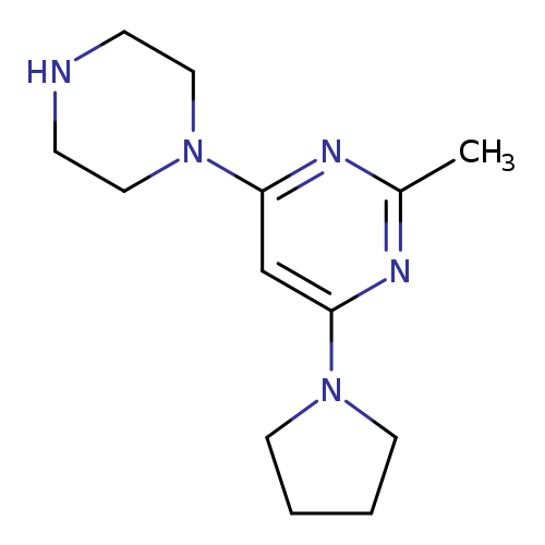 2-Methyl-4-(piperazin-1-yl)-6-(pyrrolidin-1-yl)pyrimidine