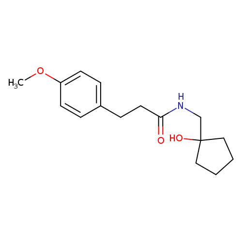 N-[(1-hydroxycyclopentyl)methyl]-3-(4-methoxyphenyl)propanamide