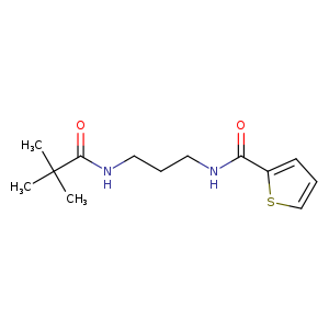 N-{3-[(2,2-dimethylpropanoyl)amino]propyl}-2-thiophenecarboxamide