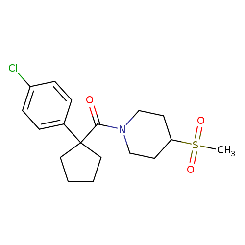 1-[1-(4-chlorophenyl)cyclopentanecarbonyl]-4-methanesulfonylpiperidine