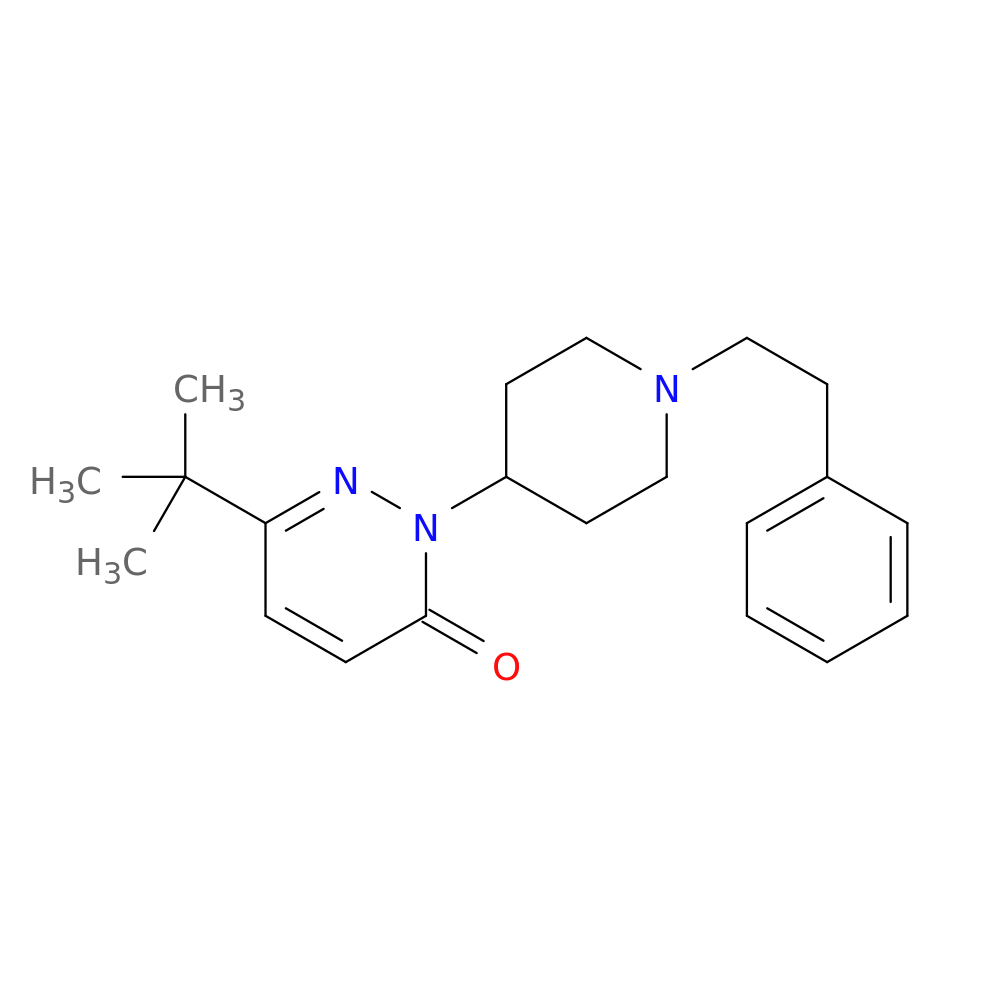 6-tert-butyl-2-[1-(2-phenylethyl)piperidin-4-yl]-2,3-dihydropyridazin-3-one