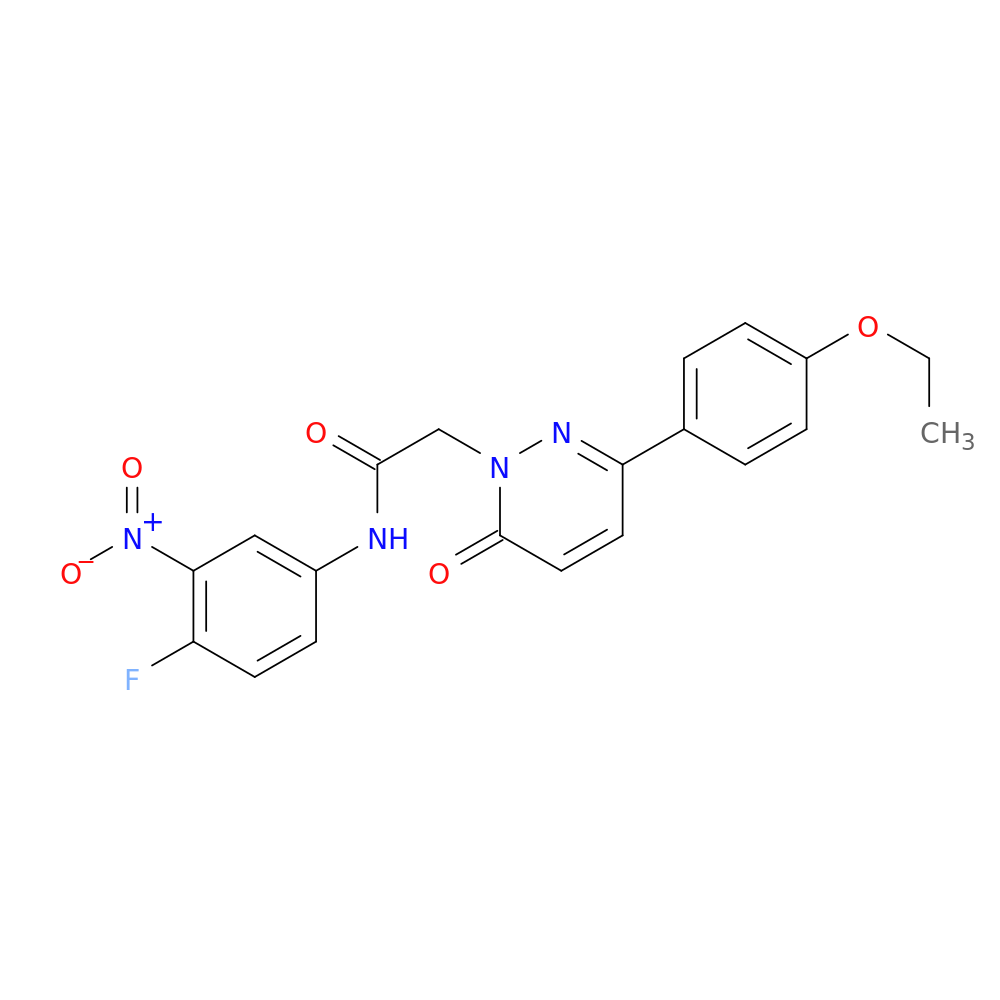 2-[3-(4-ethoxyphenyl)-6-oxo-1,6-dihydropyridazin-1-yl]-N-(4-fluoro-3-nitrophenyl)acetamide