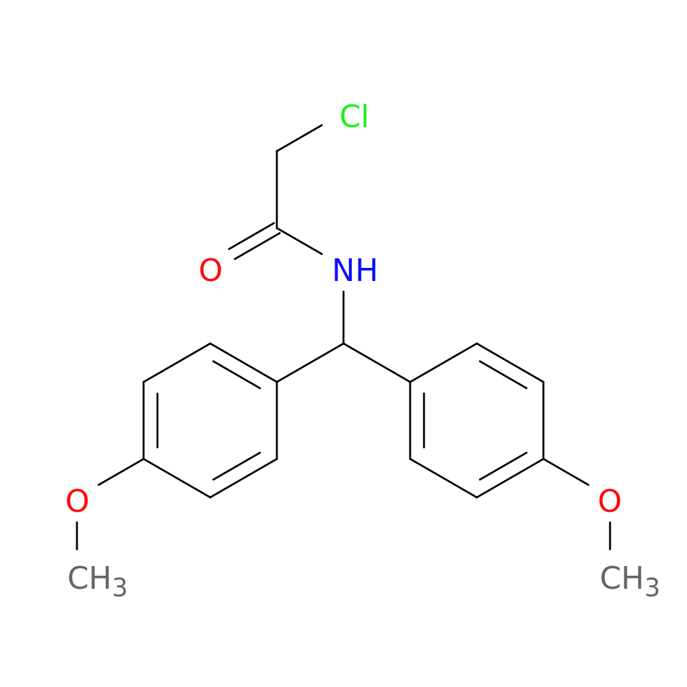N-[Bis(4-methoxyphenyl)methyl]-2-chloroacetamide