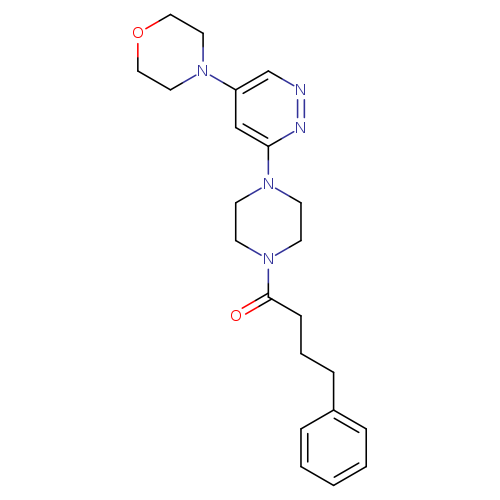 1-{4-[5-(morpholin-4-yl)pyridazin-3-yl]piperazin-1-yl}-4-phenylbutan-1-one