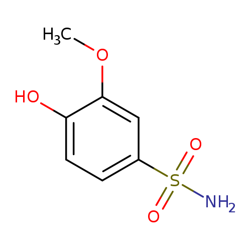 4-hydroxy-3-methoxybenzene-1-sulfonamide