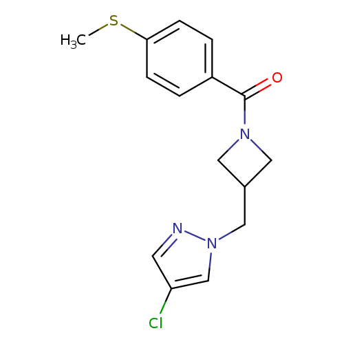 4-chloro-1-({1-[4-(methylsulfanyl)benzoyl]azetidin-3-yl}methyl)-1H-pyrazole
