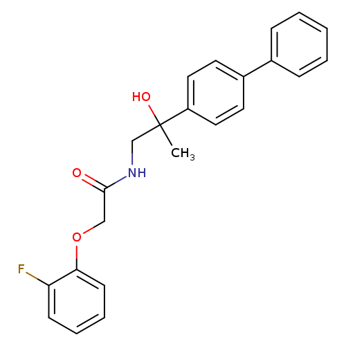 N-(2-{[1,1'-biphenyl]-4-yl}-2-hydroxypropyl)-2-(2-fluorophenoxy)acetamide