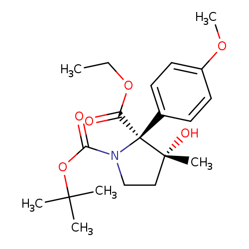 1-tert-butyl 2-ethyl (2S,3R)-3-hydroxy-2-(4-methoxyphenyl)-3-methylpyrrolidine-1,2-dicarboxylate