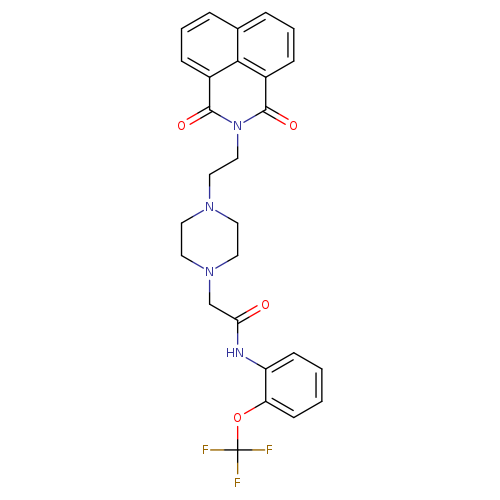 2-[4-(2-{2,4-dioxo-3-azatricyclo[7.3.1.0^{5,13}]trideca-1(13),5,7,9,11-pentaen-3-yl}ethyl)piperazin-1-yl]-N-[2-(trifluoromethoxy)phenyl]acetamide