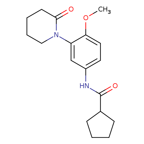 N-[4-methoxy-3-(2-oxopiperidin-1-yl)phenyl]cyclopentanecarboxamide