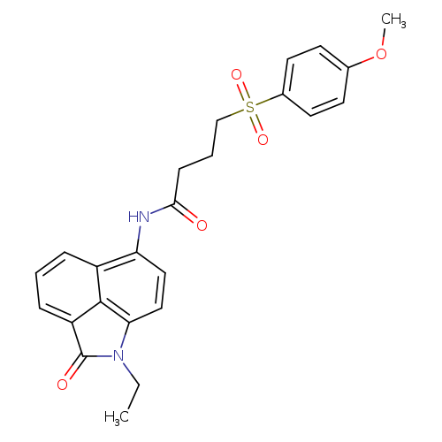 N-{2-ethyl-3-oxo-2-azatricyclo[6.3.1.0^{4,12}]dodeca-1(11),4,6,8(12),9-pentaen-9-yl}-4-(4-methoxybenzenesulfonyl)butanamide